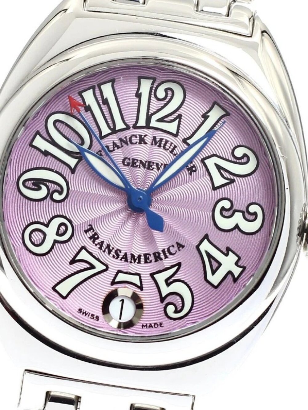 FRANCK MULLER Trans America 2000L Date pink Dial Auto quartz Ladies Watch_916172